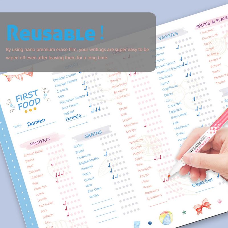 Baby Food Tracker - Lista kontrolna pierwszego jedzenia dla dziecka