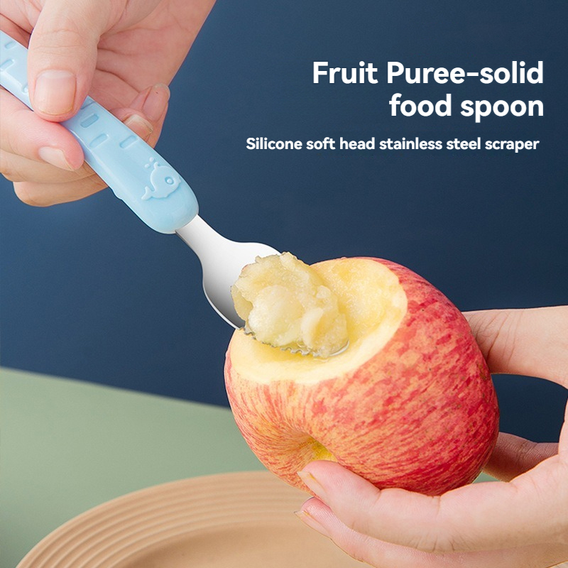 Baby Food Apple - Łyżeczka do zmielania żywności dla niemowląt