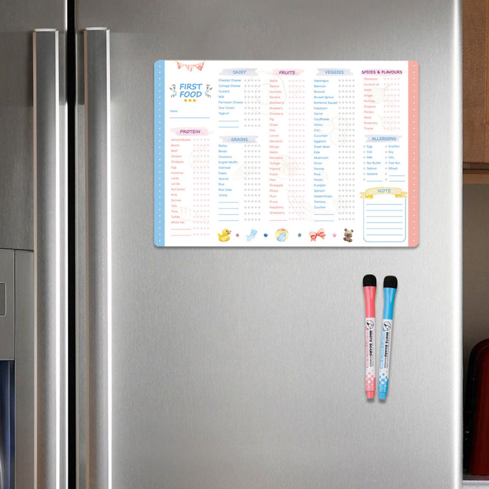 Magnetyczna lista kontrolna pi – Baby Food Tracker recenzja i cena